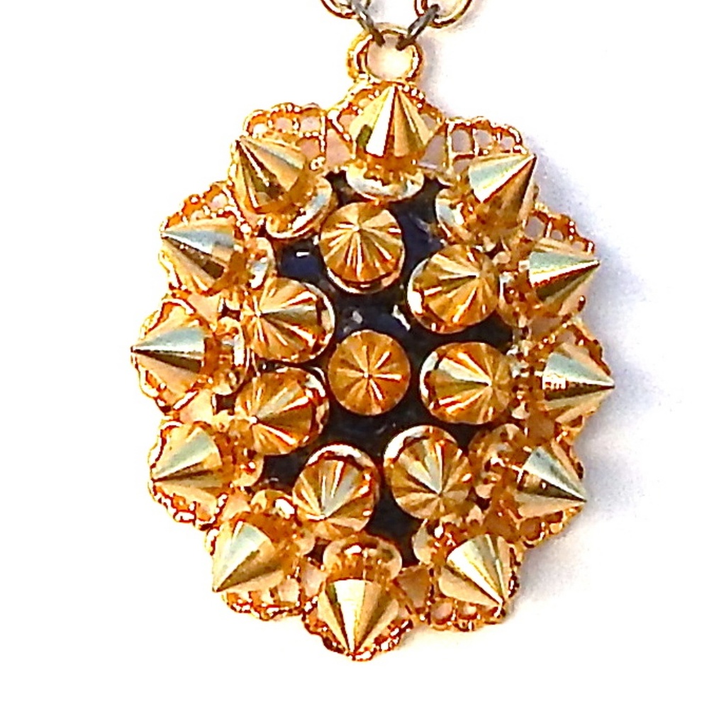 GASOLINE GLAMOUR GOLD SPIKE NECKLACE